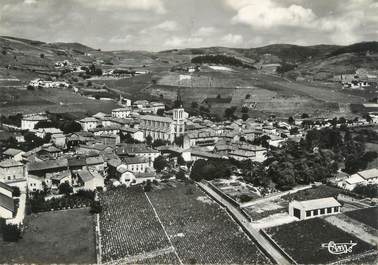 CPSM FRANCE 69 "Fleurie, Vue générale aérienne"