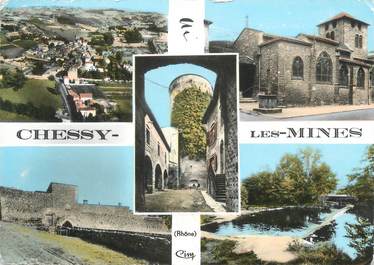 CPSM FRANCE 69 " Chessy les Mines, Vues"