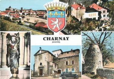 CPSM FRANCE 69 " Charnay, Vues"