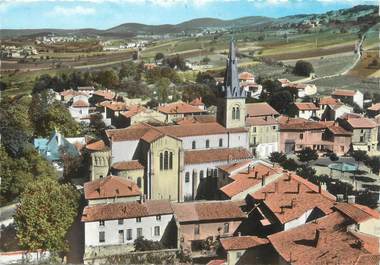 CPSM FRANCE 69 " Le Bois d'Oingt, L'église"