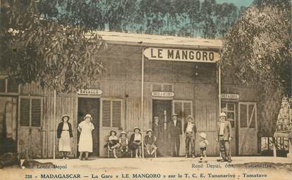 CPA MADAGASCAR "La Gare Le Mangoro"
