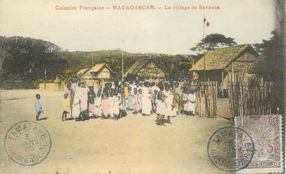 CPA MADAGASCAR "Le Village de Sahasoa"