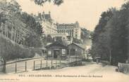 73 Savoie CPA FRANCE 73 " Aix les Bains, Hôtel Bernascon et Gare du Revard"