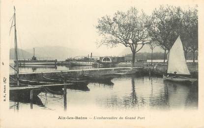 CPA FRANCE 73 " Aix les Bains, L'embarcadère du grand port"