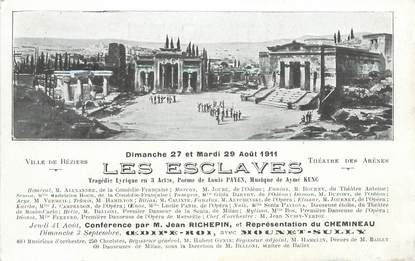 CPA FRANCE 34 " Béziers, Les arênes, Les Esclaves" / THEATRE