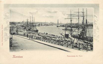 CPA FRANCE 44 " Nantes, Le panorama du port"