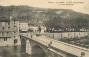 19 Correze / CPA FRANCE 19 "Bort le pont sur la Dordogne et la place marmontel"