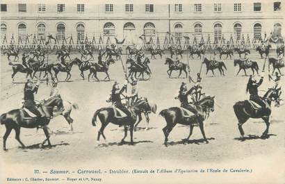 CPA FRANCE 49 " Saumur, Carrousel de troupe"