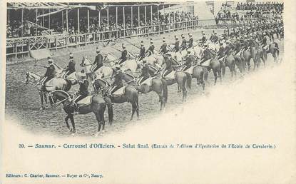 CPA FRANCE 49 " Saumur, Carrousel d'Officiers"