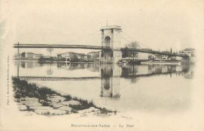 CPA FRANCE 69 " Belleville sur Saône, Le port"