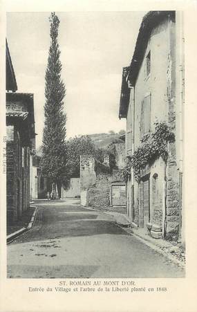 CPA FRANCE 69 " St Romain au Mont d'Or, Entrée du village"