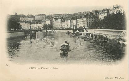 CPA FRANCE 69 " Lyon, Vue sur la Saône"