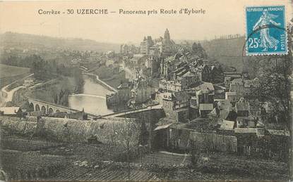 / CPA FRANCE 19 "Uzerche, panorama pris Route d'Eyburie"