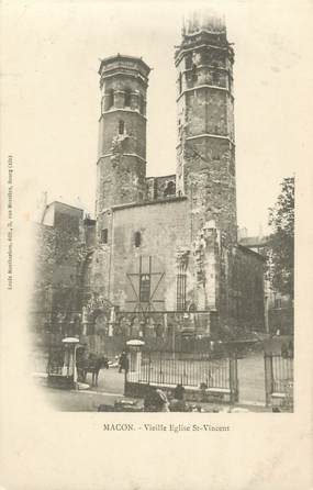 CPA FRANCE 71 " Macon, Vieille église St Vincent"