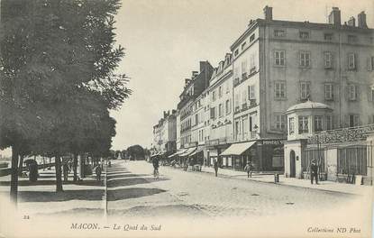 CPA FRANCE 71 " Macon, Le Quai du sud"