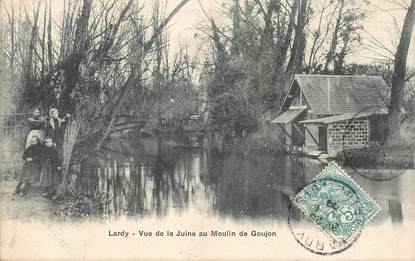 CPA FRANCE 91 "Lardy, vue de la Juine au Moulin de Goujon"