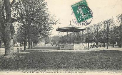 CPA FRANCE 89 "Tonnerre, la Promenade du Pâtis et le Kiosque de Musique"