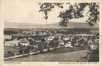 CPA FRANCE 38 " St André le Gaz, Vue générale prise du Quartier de la Gare"