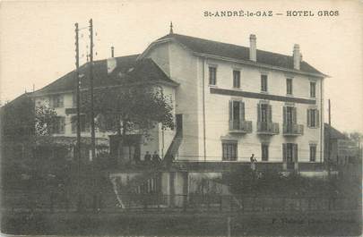 CPA FRANCE 38 " St André le Gaz, Hôtel Gros"