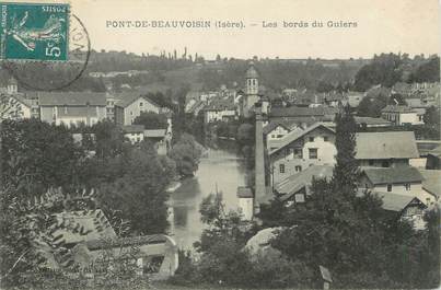 CPA FRANCE 38 " Pont de Beauvoisin, Les bords du Guiers"