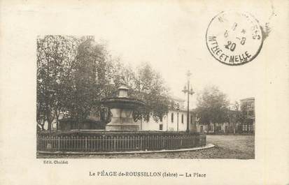 CPA FRANCE 38 " Le Péage de Roussillon, La place"