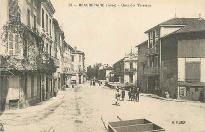 CPA FRANCE 38 " Beaurepaire,, Quai des Terreaux"