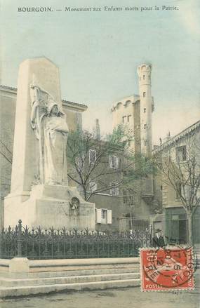 CPA FRANCE 38 " Bourgoin, Le monument aux morts"