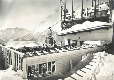 CPSM FRANCE 38 " L'Alpe d'Huez, Arrivée du Téléphérique des Grandes Rousses"