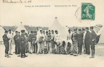 CPA FRANCE 38 " Chambaran, Le camp, diistribution de pain"