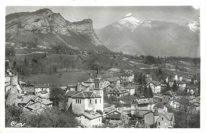 CPSM FRANCE 38 "Claix, Le Village et les Montagnes de la Chartreuse"