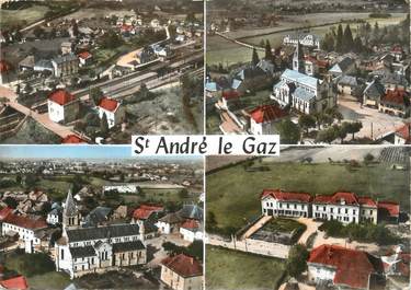 CPSM FRANCE 38 "St André le Gaz, Vues"