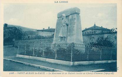 CPA FRANCE 42 " St Alban les Eaux, Le monument aux morts"