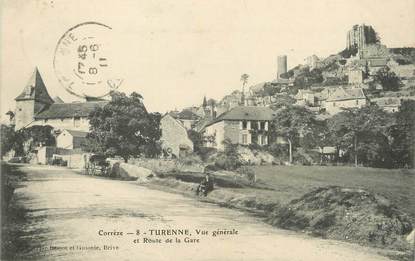 / CPA FRANCE 19 "Turenne, route de la gare"