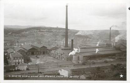 CPA FRANCE 42 " Rive de Gier, L'Usine des Etaings et la cheminée"