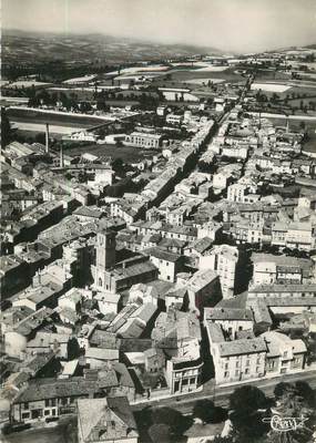 CPSM FRANCE 42 " Chazelles sur Lyon, Vue générale aérienne"