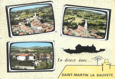 CPSM FRANCE 42 " St Martin la Sauveté, Vues"