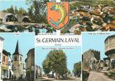 42 Loire CPSM FRANCE 42 " St Germain Laval, Vues"