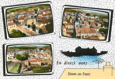 CPSM FRANCE 42 " Usson en Forez, Vues"