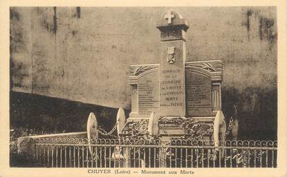 CPA FRANCE 42 "Chuyer, Le monument aux morts"