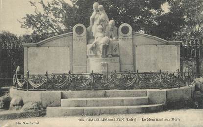 CPA FRANCE 42 "Chazelles sur Lyon, Le monument aux morts"