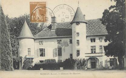 CPA FRANCE 42 "Mandax, Château des Ressins"