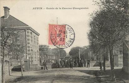 / CPA FRANCE 71 "Entrée de la caserne Changarnier"