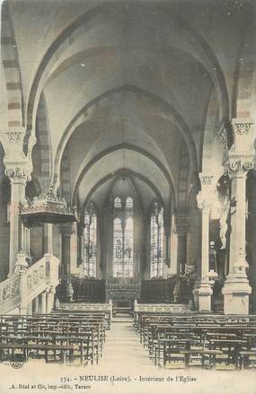 CPA FRANCE 42 "Neulisse, Intérieur de l'église"