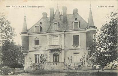 CPA FRANCE 42 " Ste Agathe la Bouteresse, Château du Perrier"