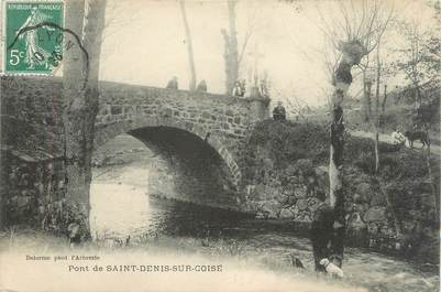 CPA FRANCE 42 " St Denis sur Coise, Le pont"