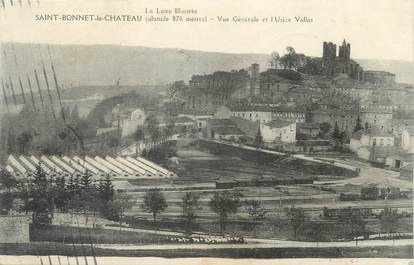 CPA FRANCE 42 " St Bonnet le Château, Vue générale et l'Usine Vallat"