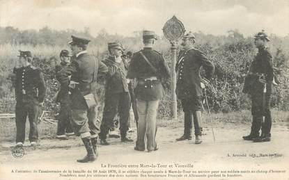 CPA FRANCE 88 " La Frontière entre Mars la Tour et Vionville, Anniversaire de la Bataille ddu 16 août 1870" / DOUANE