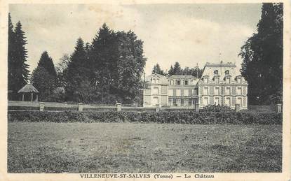 CPA FRANCE 89 " Villeneuve St Salves, Le château"