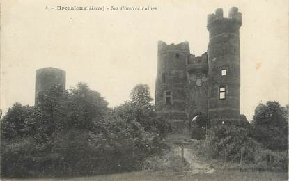 CPA FRANCE 38 " Bressieux, Les ruines du château"