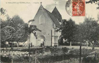 / CPA FRANCE 18 "Moulins sur Yèvre, l'église"